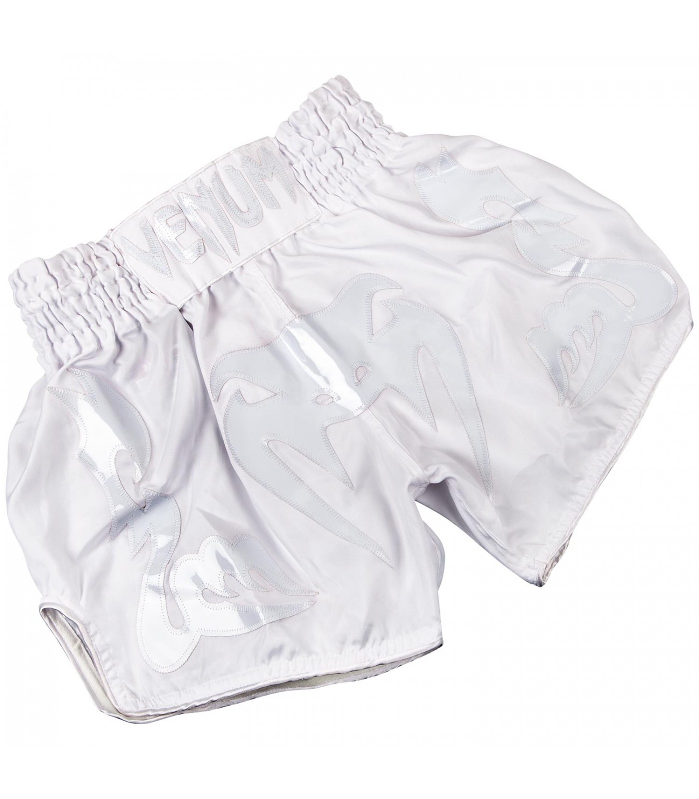 Муай Тай Шорти - Venum Bangkok Inferno Muay Thai Shorts-White/White​